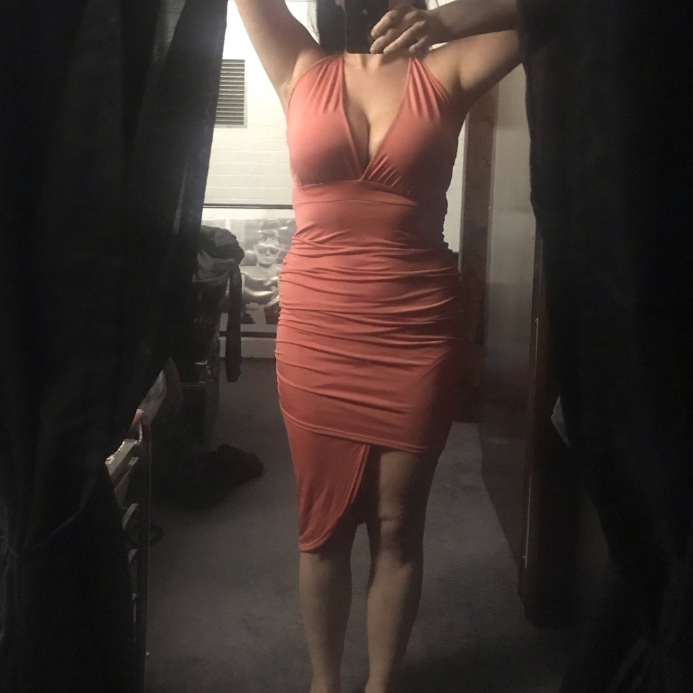 New w/tags salmon tangerine dress Charlotte Russe